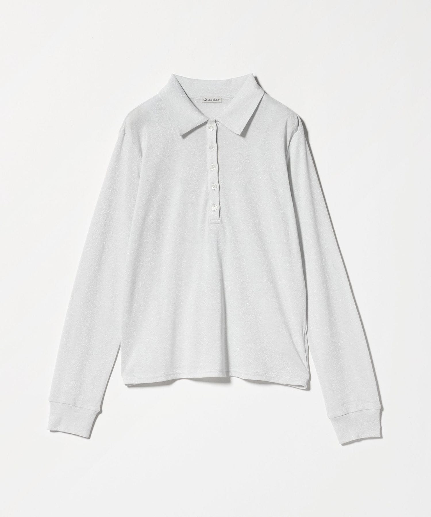 Steven Alan＞ラメ ジャージー ポロカットソー
