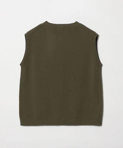 Steven Alan＞コットン カシミヤ ラッフル ニットベスト