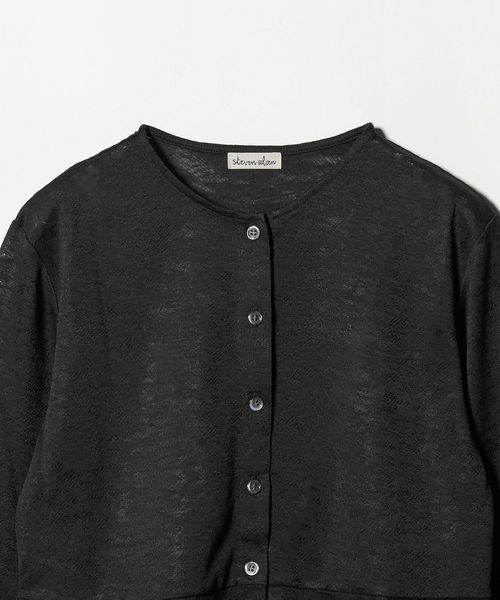 Steven Alan シャツ カーディガン STEVEN ALAN カーディガン 「Steve Alan」メッシュ ニット