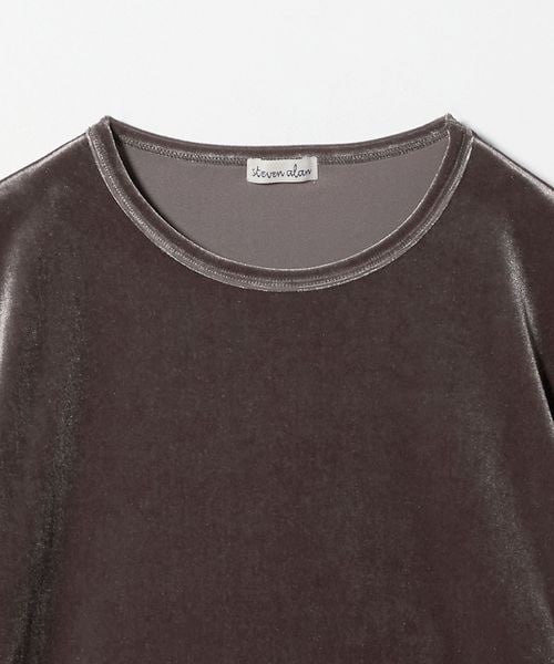 Steven Alan＞ベロア ロングスリーブ プルオーバー