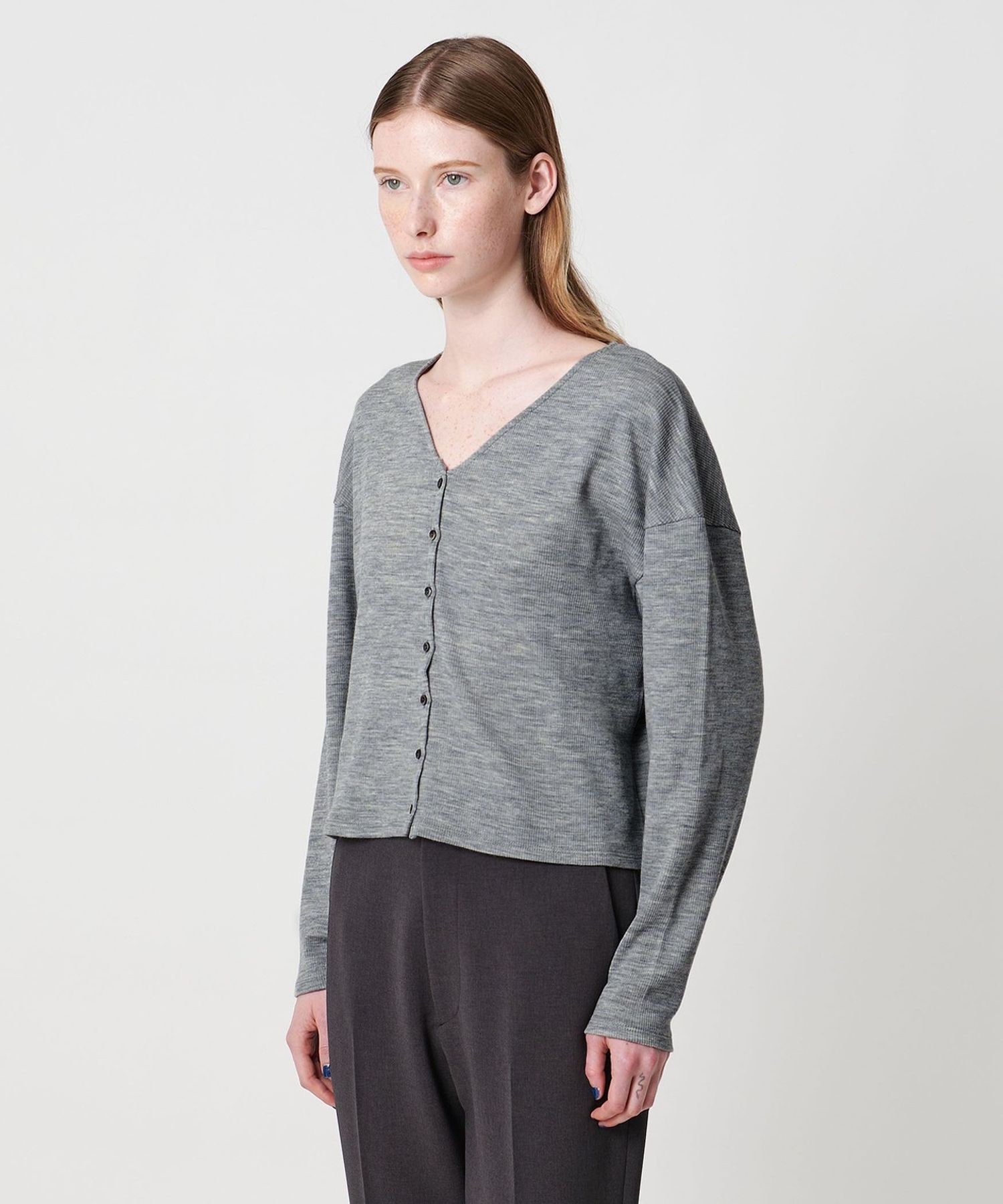 Steven Alan＞ウール リブ カーディガン