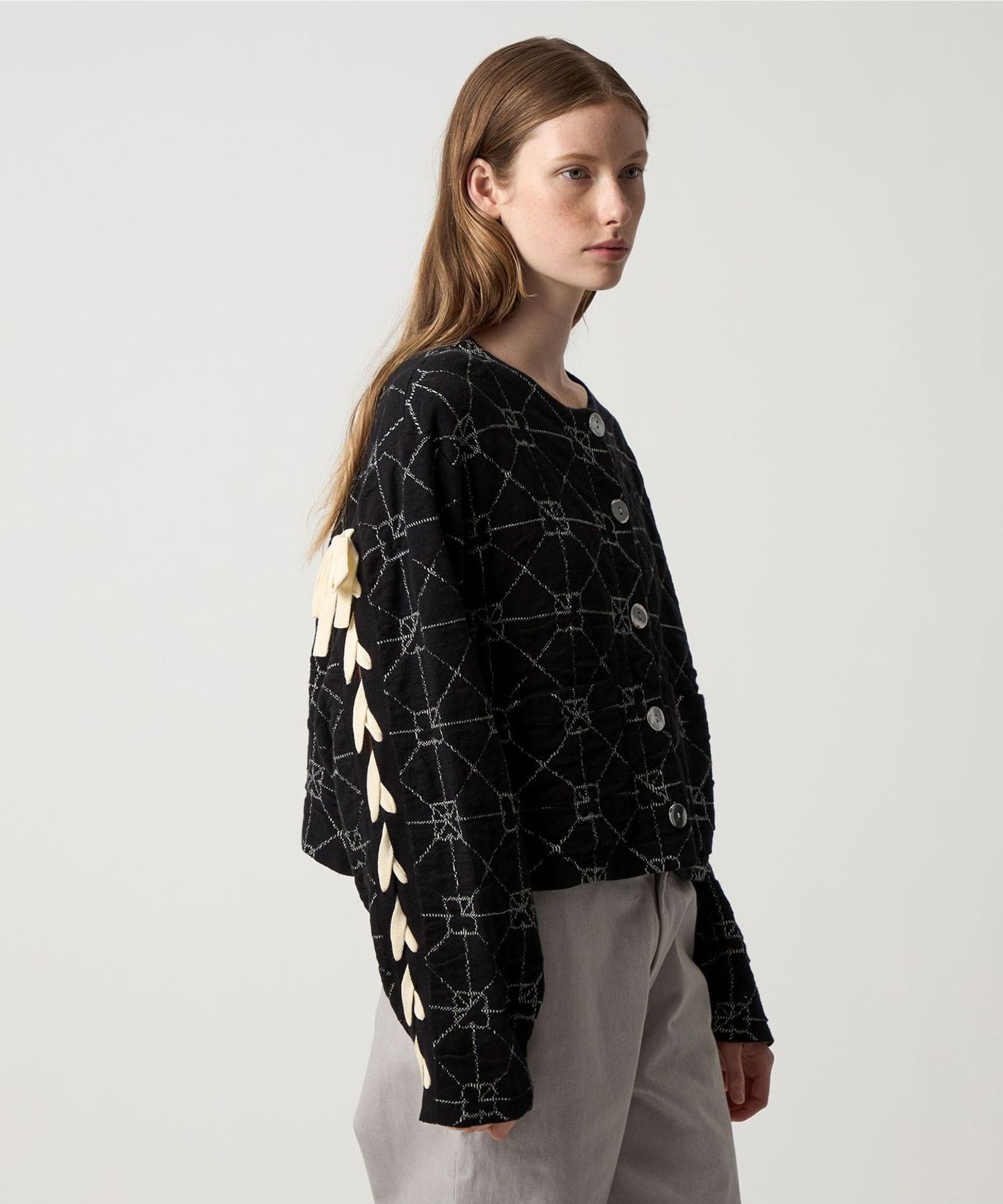 YanYan＞JUNE LACE UP BOXY JACKET/ジャケット