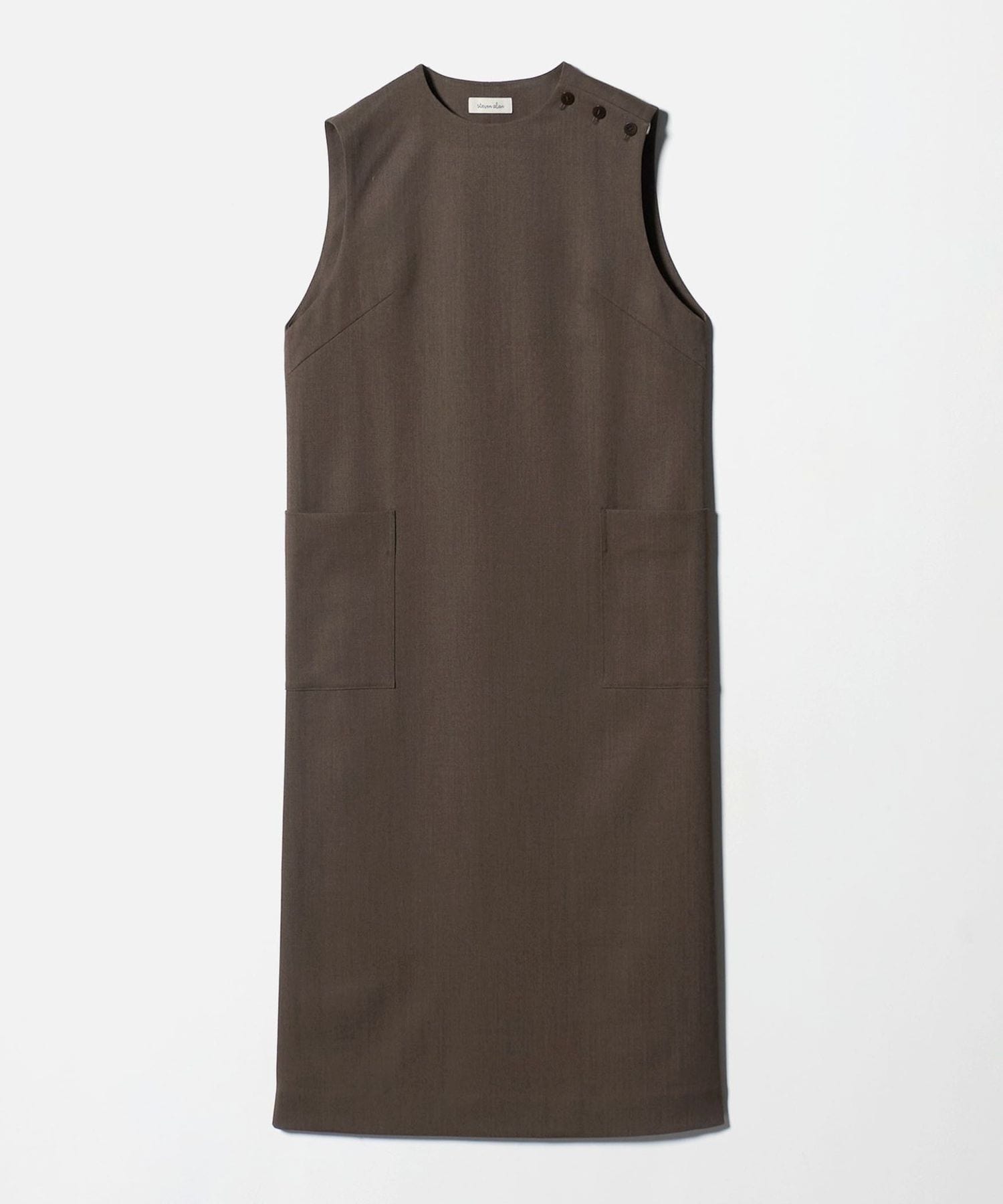 RANS ノースリーブフレアドレス ブラック Steven Alan＞ノースリーブ ワンピース