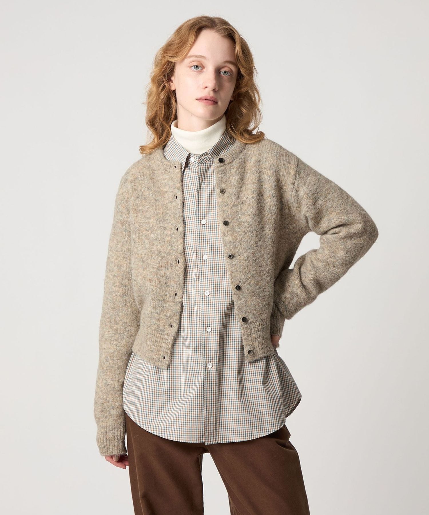 Steven Alan＞ショート ニット カーディガン
