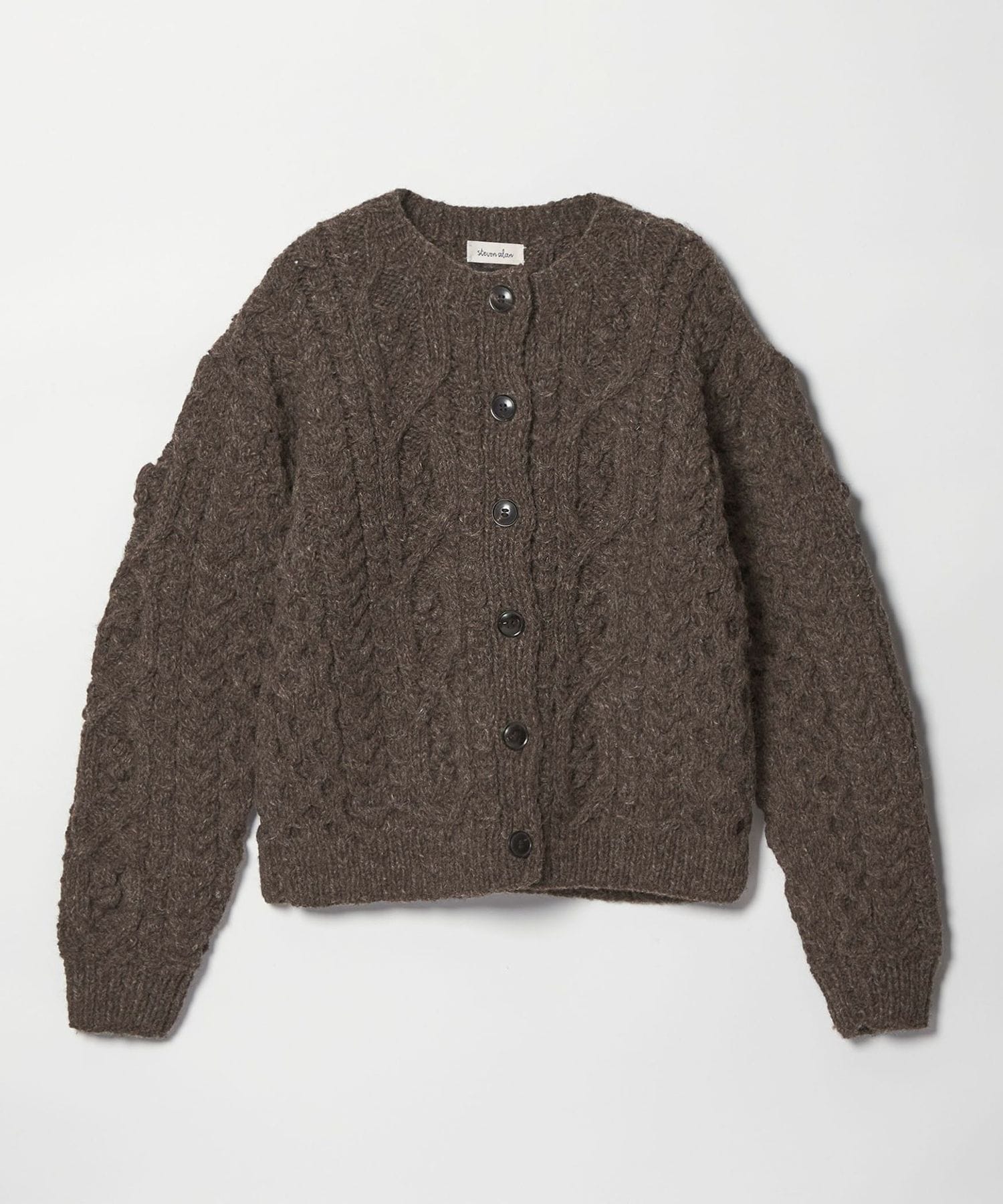 Steven Alan＞ケーブル ニット カーディガン