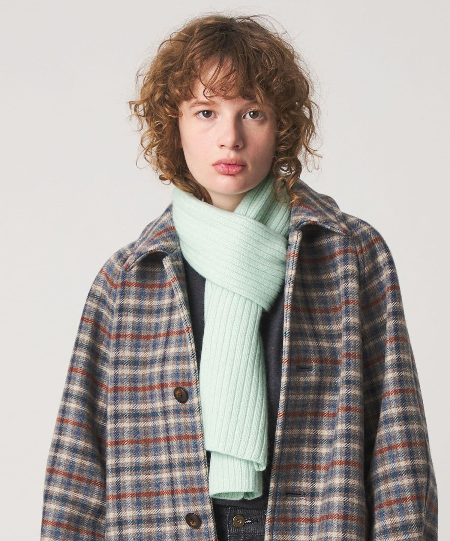 Steven Alan＞カシミヤ リブ マフラー