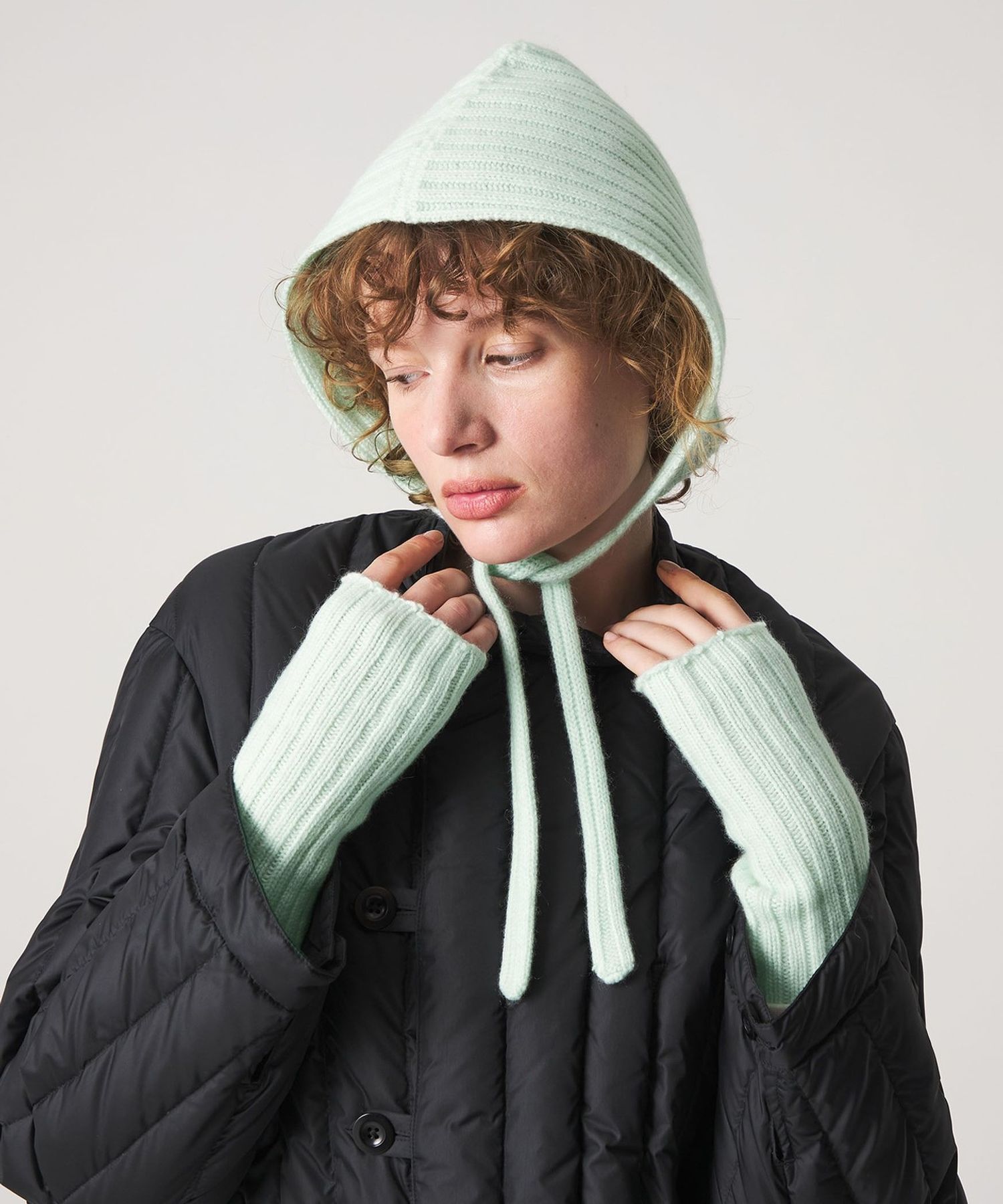 Steven Alan＞カシミヤ リブ フード