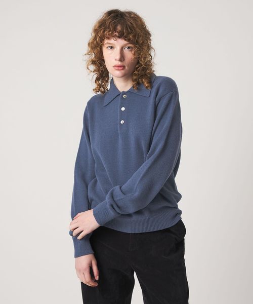 steven alan/＜Steven Alan＞ウール カシミヤ ポロニット/ニット / セーター