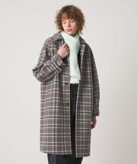 steven alan/＜Steven Alan＞チェック ラグランスリーブ コート/ステンカラーコート