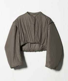 AMOMENTO/＜AMOMENTO＞PADDED NYLON CROP JUMPER/ブルゾン/中綿 / キルティングジャケット