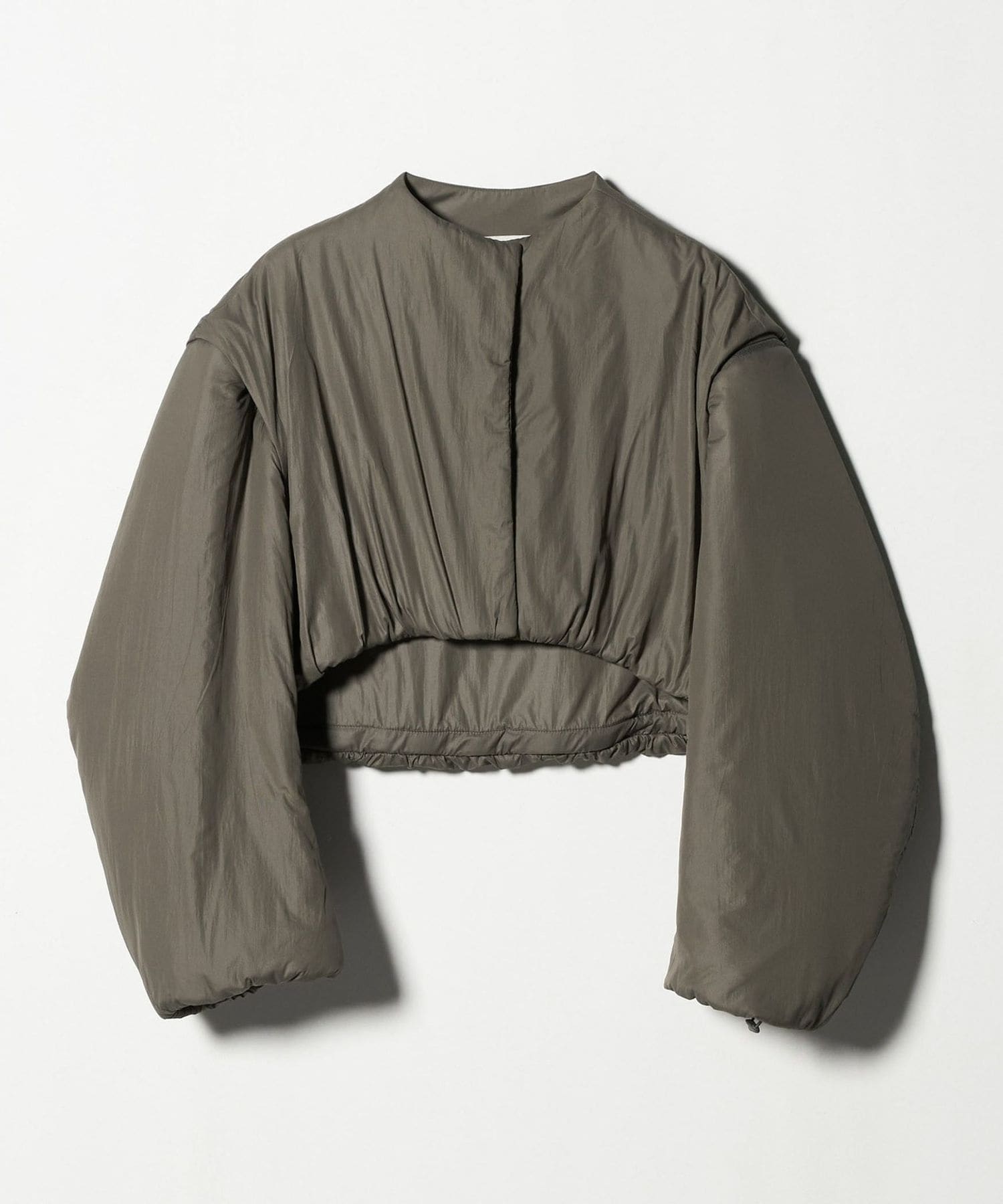 AMOMENTO＞PADDED NYLON CROP JUMPER/ブルゾン