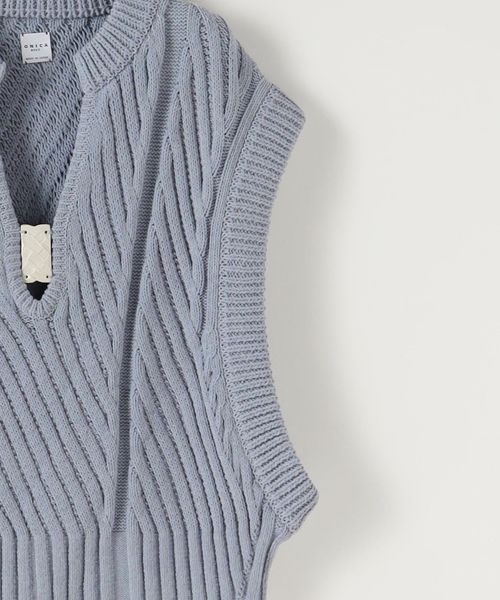 ベスト ジレ 「ONICA × Steven Alan」AIRLY COTTON MIX VEST/ベスト レディース ONICA × Steven Alan＞AIRLY COTTON MIX VEST/ベスト