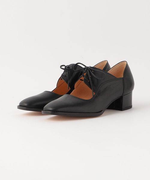SALE★11/24迄★Steven Alan レザースクエアトゥヒールパンプス SALE☆11/24迄☆Steven Alan レザースクエアトゥヒールパンプス - 靴