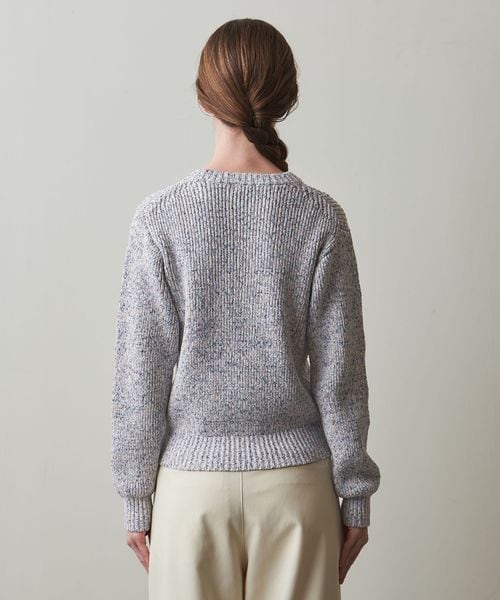 steven aran ニット Steven Alan＞バイカラー ポロカラーニット