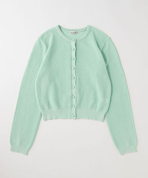 ＜Steven Alan＞パターンメッシュ カーディガン Steve Alan＞メッシュ ニット カーディガン