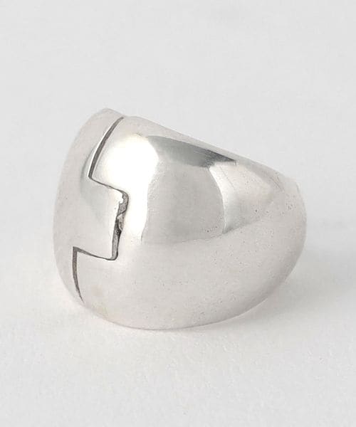 frank and easy × Steven Alan＞FLAT HOOP EARRING SILVER