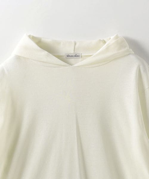 Steven Alan＞コットン フード プルオーバー