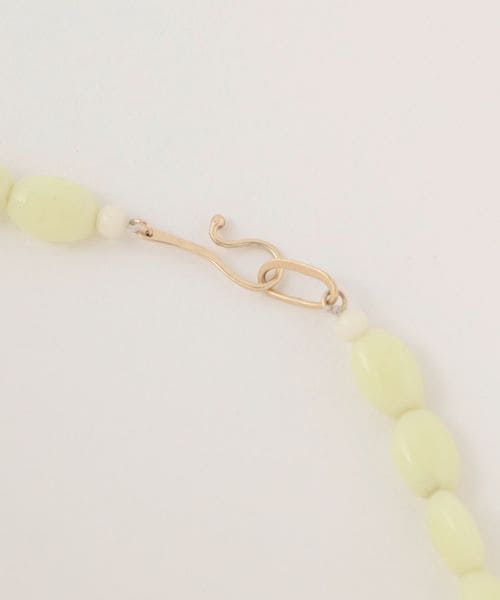 ＜TOILE＞GLASS BEADS NECKLACE CLEAR/ネックレス TOILE × Steven Alan＞GLASS BEADS NECKLACE LIME/ネックレス