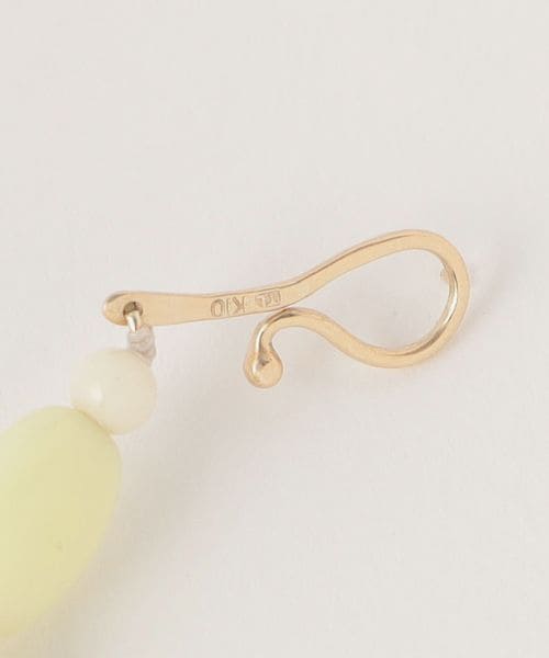 ＜TOILE＞GLASS BEADS NECKLACE YELLOW/ネックレス TOILE＞GLASS BEADS NECKLACE YELLOW/ネックレス（ネックレス