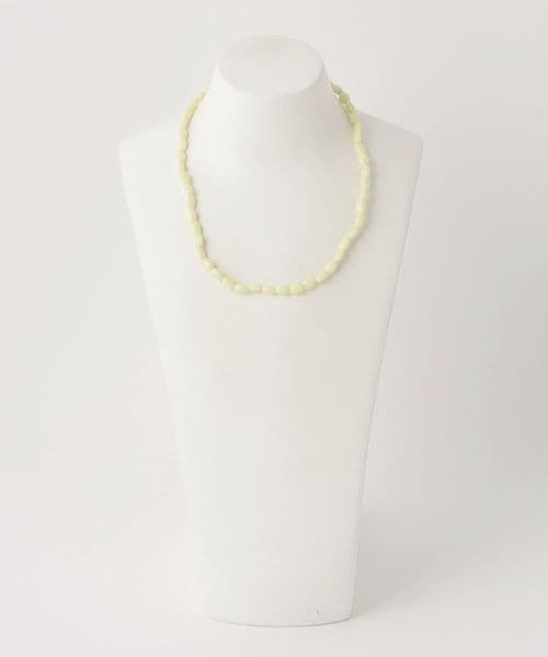 ＜TOILE＞GLASS BEADS NECKLACE CLEAR/ネックレス TOILE＞GLASS BEADS NECKLACE YELLOW/ネックレス