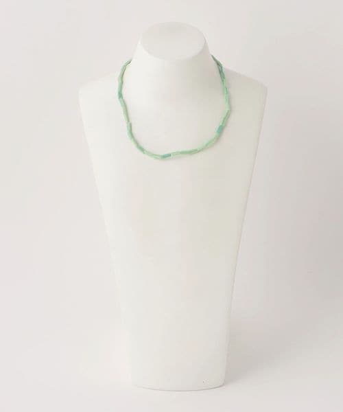 ＜TOILE＞GLASS BEADS NECKLACE CLEAR/ネックレス TOILE × Steven Alan＞GLASS BEADS NECKLACE LIME/ネックレス