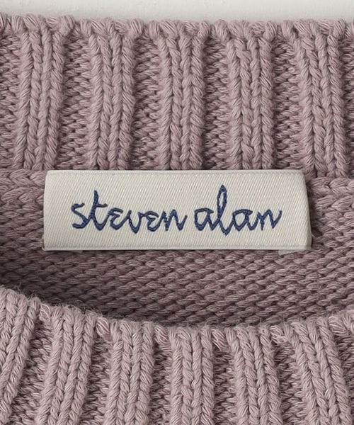 ＜Steven Alan＞テープヤーン ハーフスリーブ ニット STEVEN ALAN ニット セーター 「Steven Alan」テープヤーン