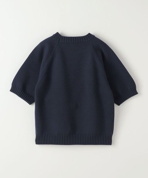 タグ付き未使用^_^stevenalan★ハーフスリーブニット Steven Alan＞アイレット ハーフスリーブ プルオーバー（ニット