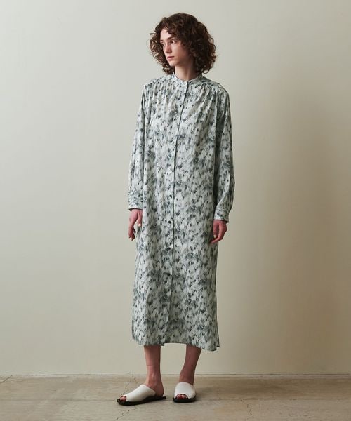 steven alan/＜Steven Alan＞プリント ギャザー ワンピース/ワンピース