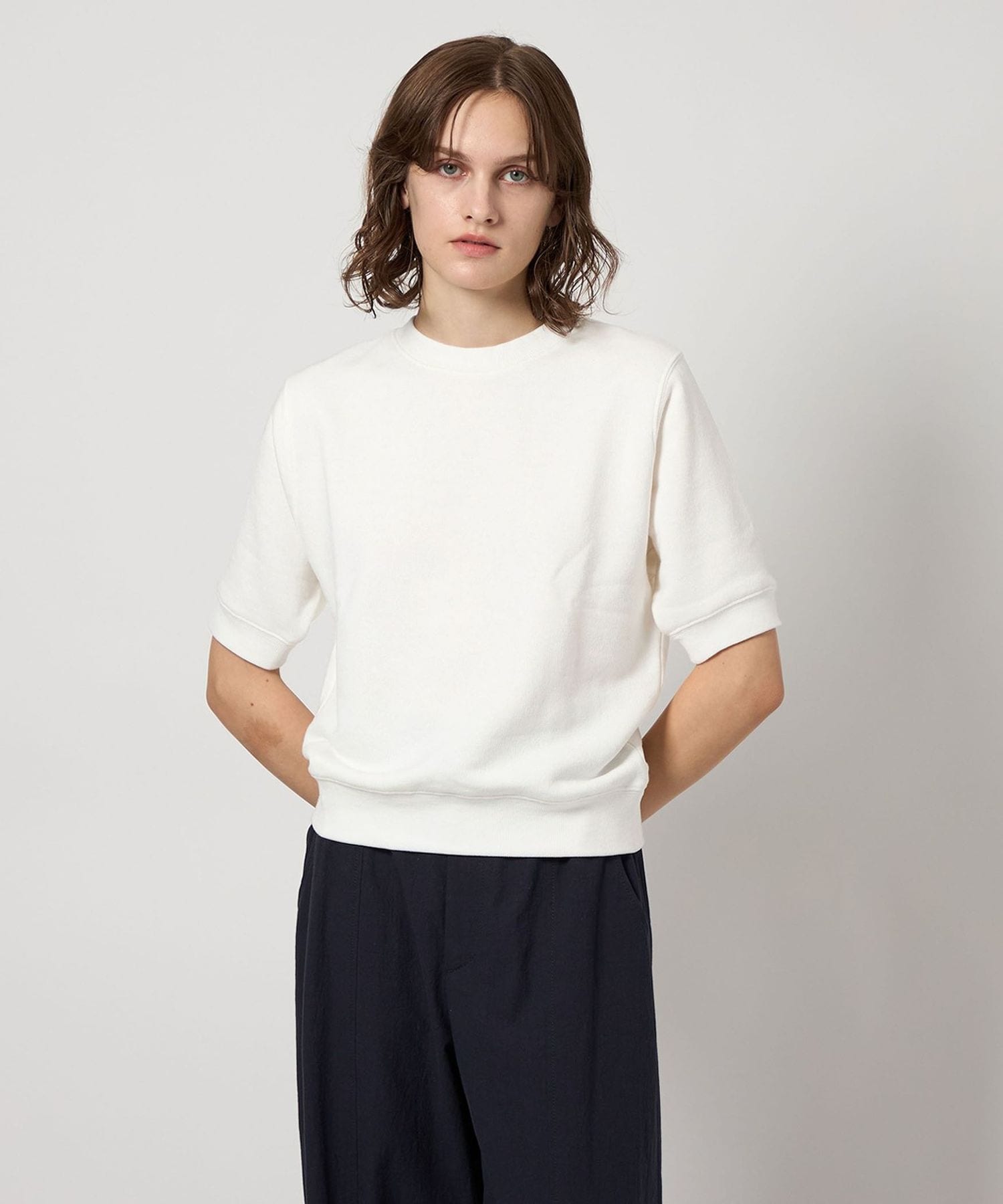 Steven Alan＞スウェット ハーフスリーブ プルオーバー