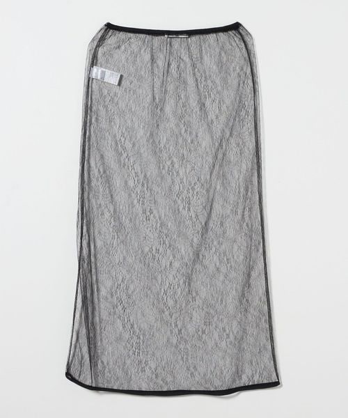 AMOMENTO＞SHEER LACE LONG SKIRT/スカート