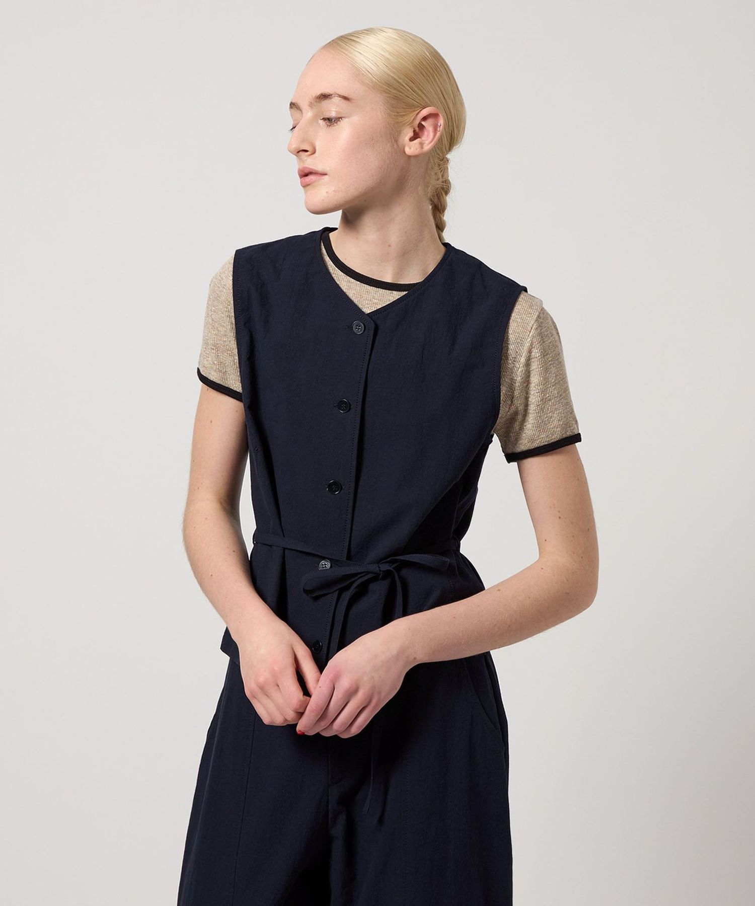【新品未使用】Steven Alan コットンニットベスト Steven Alan＞コットン ナイロン テープヤーン ベスト