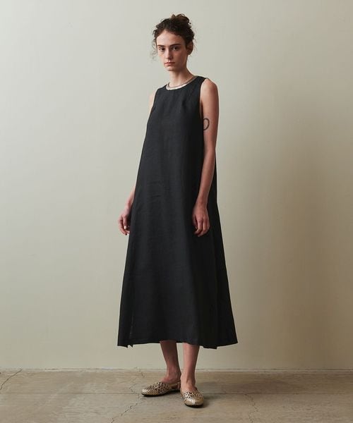 ＜A PUPIL × Steven Alan＞LINEN DRESS/ワンピース A PUPIL × Steven Alan＞LINEN DRESS/ワンピース