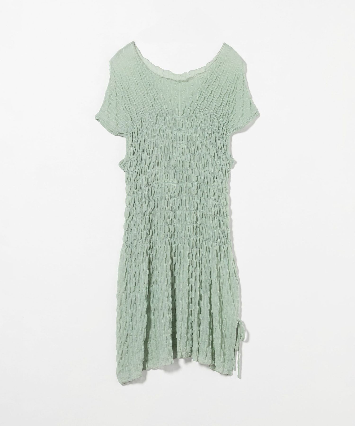 SECOND SKIN＞RUCHED ROSS MINI DRESS/ワンピース