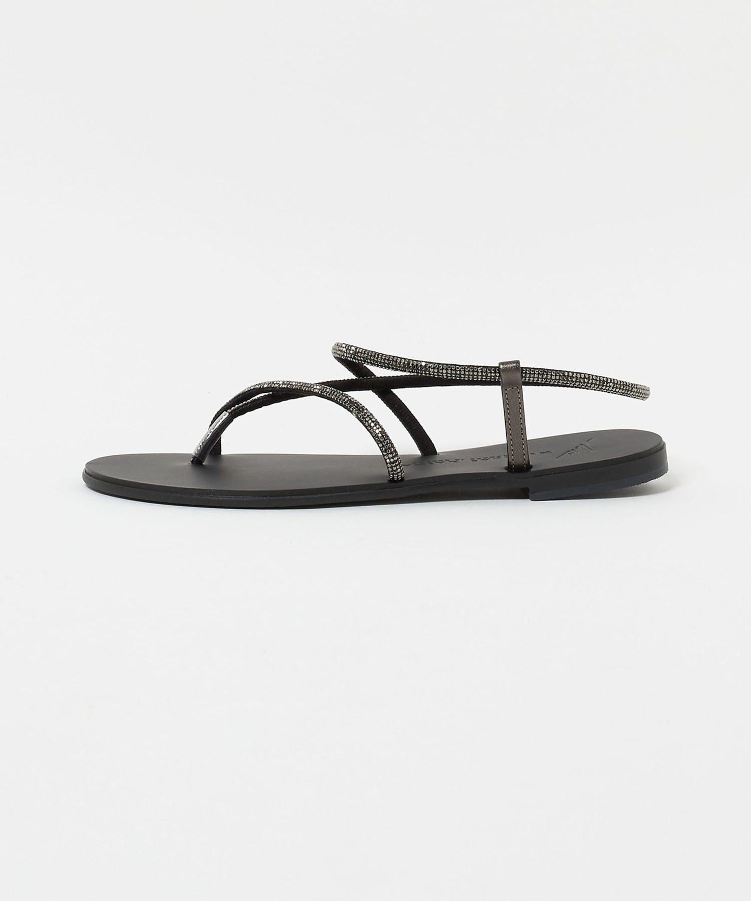 NICOLAS LAINAS＞LHINESTONE SANDALS/サンダル