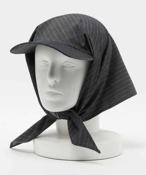 CLYDE クライド スカーフ バブーシュ ラムレザー ブラック ハット 帽子 CLYDE＞BRIMMED SCARF CAP/キャップ