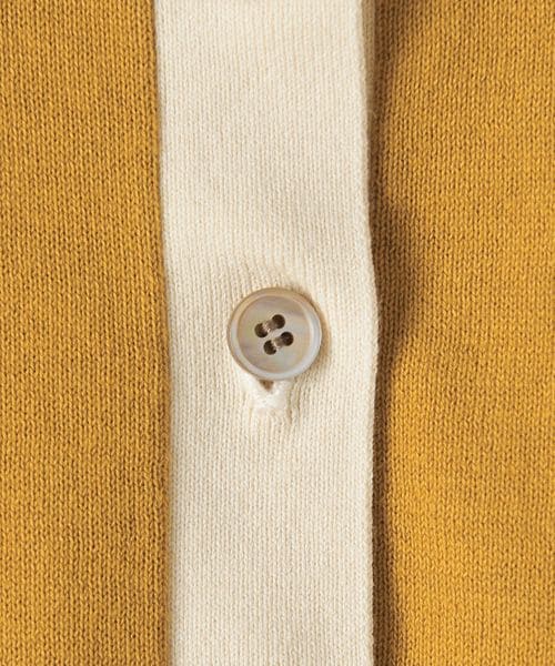 Steven Alan＞バイカラー ポロカラーニット