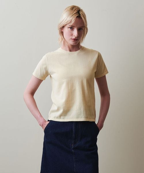 Steven Alan＞コットン ショートスリーブ ニット