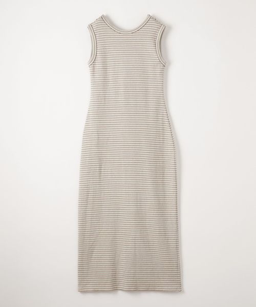 Steven Alan＞コットン ボーダー タンクトップ ワンピース