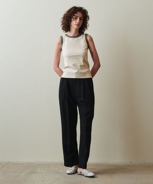 タンクトップ ノースリーブ 「Steven Alan」アンダイド フライス タンクトップ レディース STEVEN ALAN タンクトップ ノースリーブ 「Steven Alan