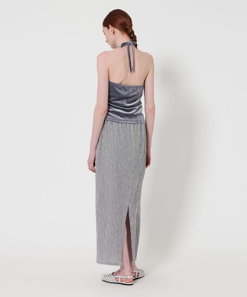 「Steven Alan」ベロア ホルターネック Tシャツ レディース STEVEN ALAN 「Steven Alan」ベロア ホルターネック Tシャツ