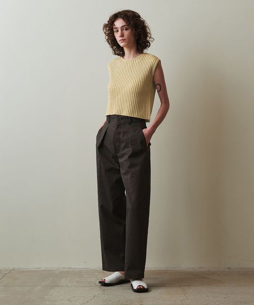 ニット セーター 「Steven Alan」リブ ノースリーブ ニット レディース STEVEN ALAN ニット セーター 「Steven Alan」リブ ノースリーブ