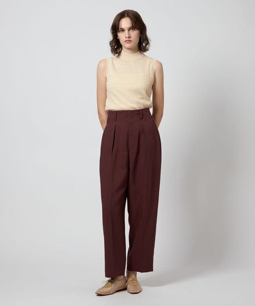 ニット セーター 「Steven Alan」ケーブル ハイネック ノースリーブ ニット レディース Steven Alan＞ケーブル ハイネック ノースリーブ ニット（ニット