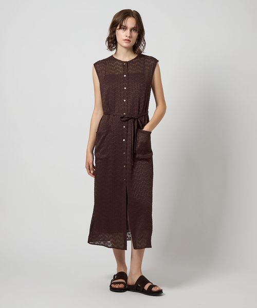 Steven Alan＞シフォン ジャガード ワンピース
