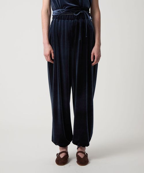 Steven Alan ベロア イージー パンツ　M ネイビー Steven Alan＞ベロア イージー パンツ