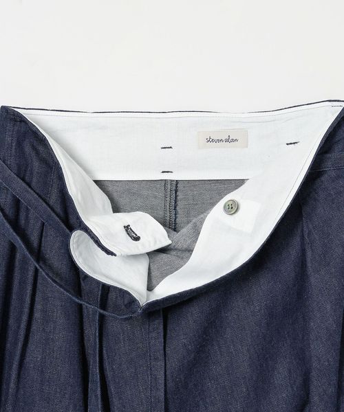 Steven Alan＞ライトオンスデニム クロスオーバー パンツ