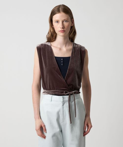 Steven Alan＞ベロア カシュクール ベスト