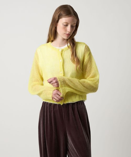 ＜Steven Alan＞ウール フォックス ミックス ショート カーディガン Steven Alan＞ウール フォックス ミックス ショート カーディガン