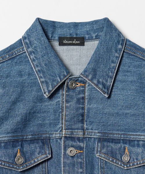 美品 スティーブンアラン 定価2,8万円 デニムのジャケット　T134 Steven Alan＞コットン デニム ブルゾン