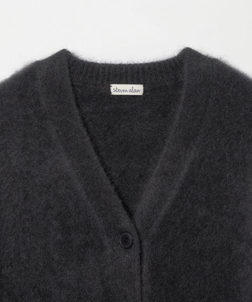 ＜Steven Alan＞ウール フォックス ミックス ショート カーディガン STEVEN ALAN カーディガン 「Steve Alan」メッシュ ニット