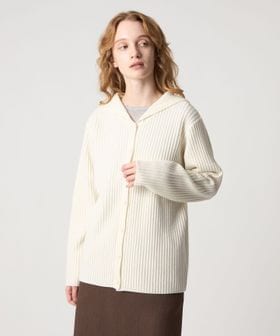 steven alan/＜Steven Alan＞ウール リブ セーラーカラー カーディガン/カーディガン / ボレロ